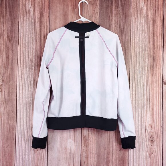 Lululemon Om Me Home Jacket Womens Size 12 Secret Garden Black Luon Athleisure - Picture 4 of 15